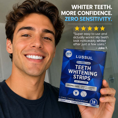 【lussul】Whitening Strips - Instant Whitening Teeth Naturally